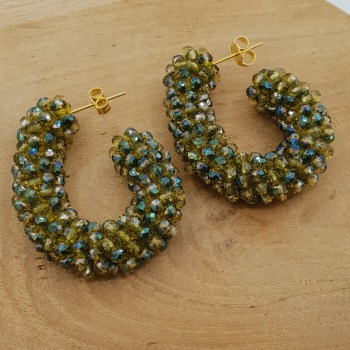 glassberry hoops creolen lot green (2)